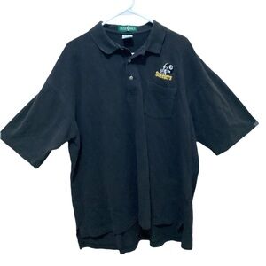 Vintage Pittsburgh Steelers Embroidered Black & Gold Knit Polo XXL Y2K NFL Sport